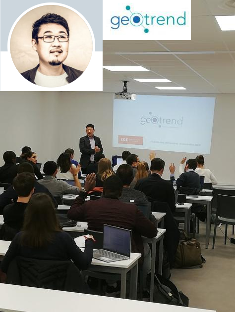 aege's tweet photo. Merci à @thomas_binant  de @geotrend_fr !
Pour la présentation de leur outil dans nos locaux à l'@ege_fr

Grâce à sa solution SAAS et son IA, @geotrend_fr cartographie l’écosystème de ses clients afin de les aider dans leurs prises de décisions.
#journée_partenaires https://t.co/4d9GypW3mK