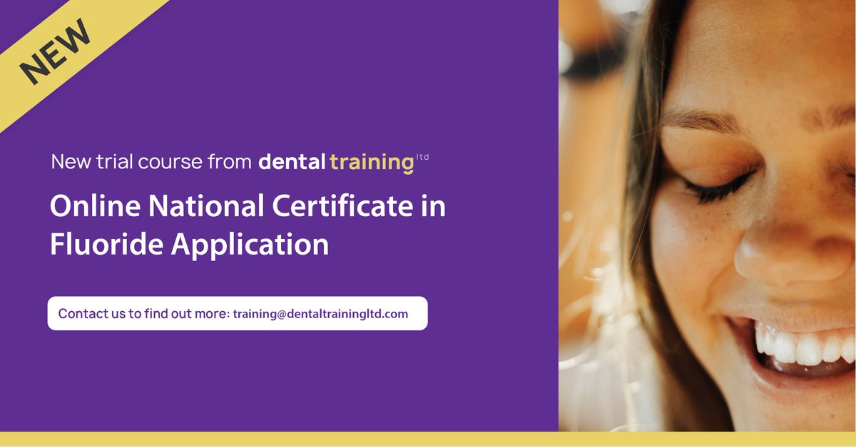 We're excited to announce that we will be piloting a new Fluoride Application Certificate for the NEBDN.

The ROC is due by 30th May 2020 and the exam will be in September 2020.

Please complete the contact form to register your interest: dentaltrainingltd.com/contact-us/ #NEBDN