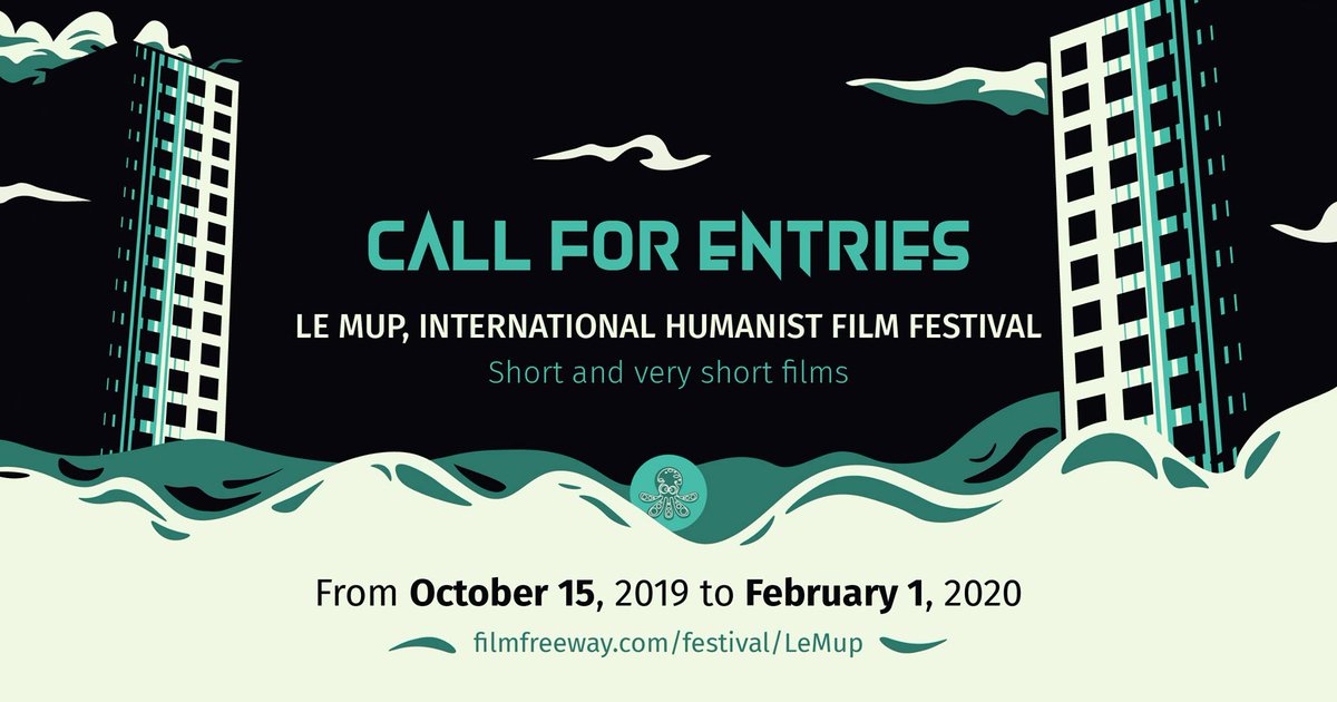 LeMupFest's tweet photo. [ 🐙💻📽 Le MUP Fest 2020 ]
Notre appel de soumissions est toujours en cours pour la 4e édition du MUP.
👉FilmFreeway :  https://t.co/VDQxDHnn5w

Festival international #humaniste de courts et très courts métrages. 👀#fictions #documentaires #animation #expérimentaux 

#shortfilm https://t.co/dLH299HFeC