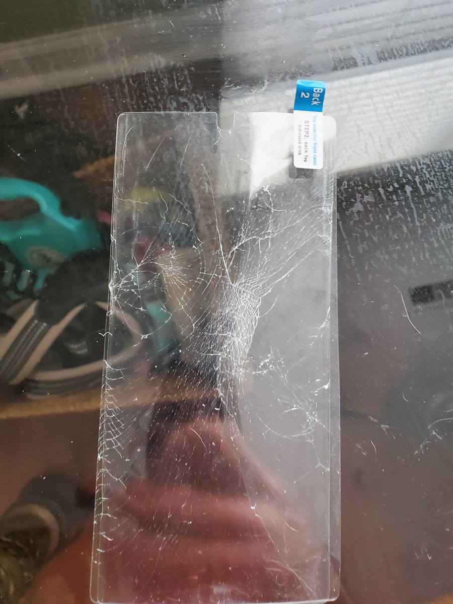 TimmyJenks's tweet photo. Just bought a new tempered glass screen protector from @whitestonedome and of course 1 out of 2 screen protectors arrives shattered. So what do they do.  .charge more money to send a replacement . . Ridiculous https://t.co/xAVTqUq0gv