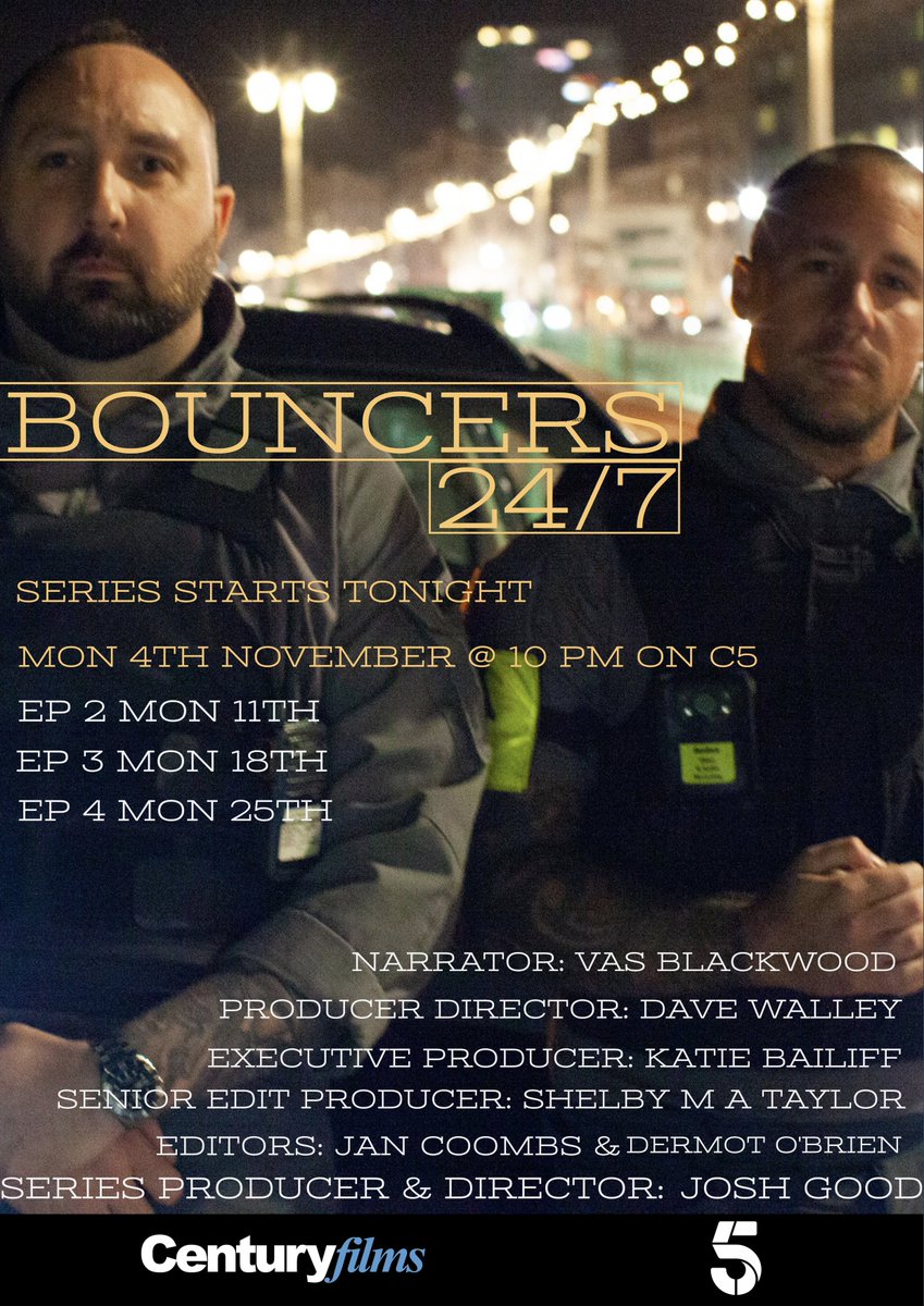 On tonight at 10pm on <a href="/channel5_tv/">Channel 5</a>  our new series following a new breed of mobile security personal who are protecting Britain’s cities from lawless disorder. Make sure you tune in!