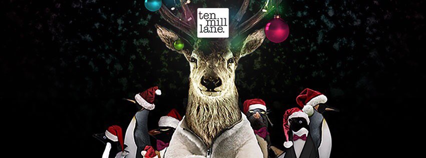 Christmas is just around the corner // book ahead your party tables and party rooms in today // click tenmilllane.co.uk/book // parties from £12.95 per person available