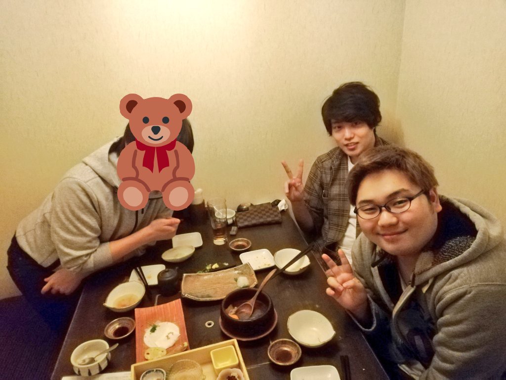 カイト くまっぷさん Kumapadsense の奢りでヒカルくん Hikaru Ssbu と飯行った スマブラ界隈でもみんな違ったタイプだから話してて楽しすぎた