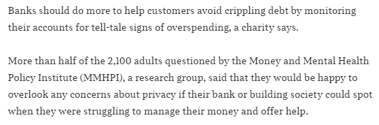 mmhpi's tweet photo. "If my bank had been able to spot that something like this was happening and offer support, that would’ve been really helpful." Read the latest coverage of our #DataProtecting report by @LWhateley in @thetimes, featuring voices from our Research Community: https://t.co/tUbS010XEJ https://t.co/OCHL2JdrV3
