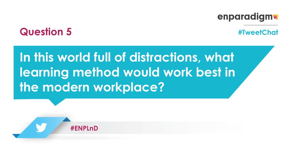 Enparadigm's tweet photo. Make way for the last question of #ENPLnD #TweetChat. Tweet your answers now! https://t.co/9b3axCUIlf