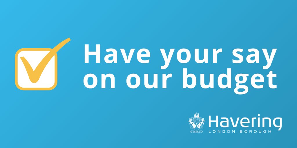 We've extended the deadline for having your say on our how we should spend money in next year's budget. Take a few minutes and help us shape how we spend money in future - havering.gov.uk/budgetconsulta…