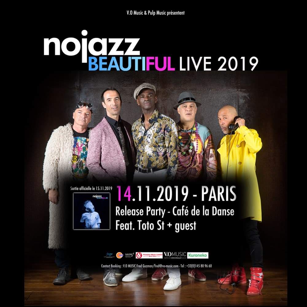 🎶RDV le 14 nov au📍@cafedeladanse_paris avec @nojazzofficiel☀️pour la Release Party parisienne + guests ! 🎫 bit.ly/2NoWAW8 👉 Sortie du nouvel Album le 15 Nov!!! #nojazz #jazz #funk #soul #electro #groove #VOMusic #cafedeladanse #newrelease