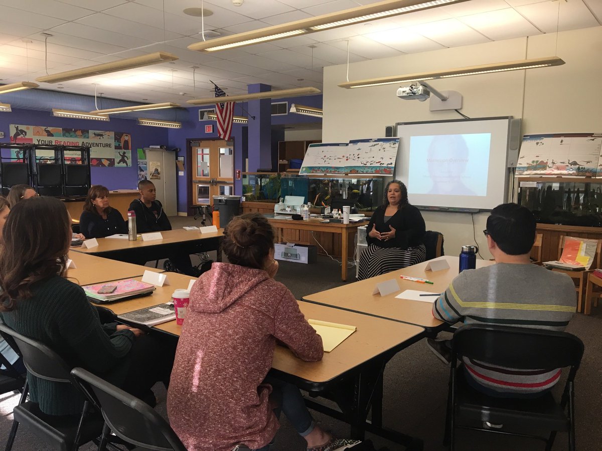MMS_CSDA's tweet image. The first portion of our in-house Montessori training just kicked off.  Today our teacher assistants will learn from Montessori teacher and trainer for close to 30 years, Lisa Lubin.