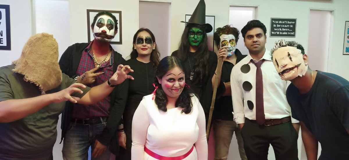 “Halloween is not only about putting on a costume, but it’s about finding the imagination and costume within ourselves.” – Elvis Duran
Mummies, Witches, Bats, Cats, Zombies, Jokers, Annabella; we had it ALL!
Here are a few spooky memories of #Halloween from our #Vadodara center