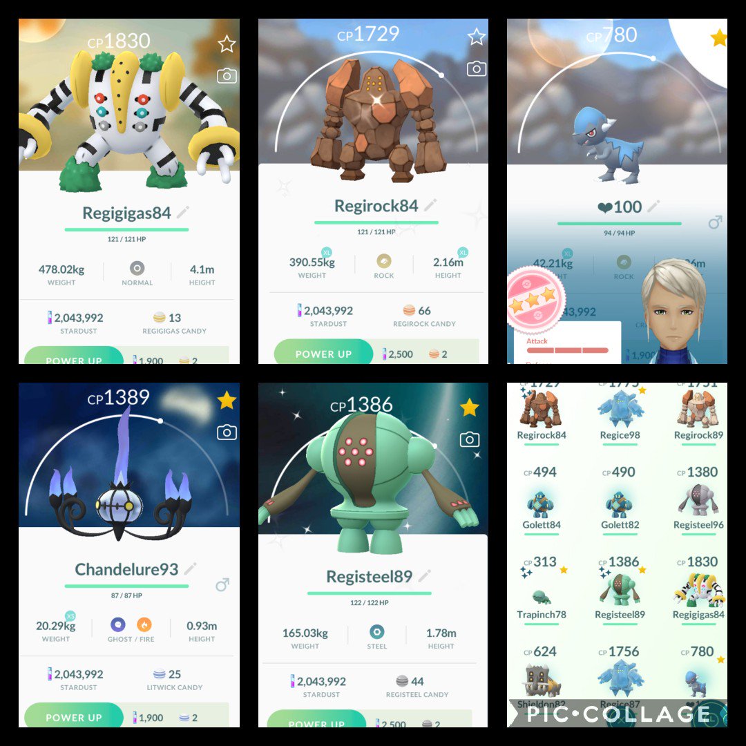 HunterGidget's tweet image. My colossal research results! It was fun, and I thought it was good value for the price.  But AR+ is glitchy and I can't take quality photographs of regigiggas, and it's killing me.  Lol.