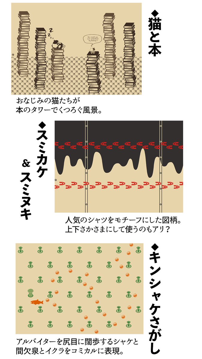 O Xrhsths かるまる 自粛明け Sto Twitter スプラケット15 頒布予定グッズ 大切な本を守るスプラトゥーン風クラフト紙ブックカバー デザイン5種セット400円 お一人様2セットまで 文庫本 A5本まで使える 書店カバー風のデザイン 薄い本 の表紙を隠して