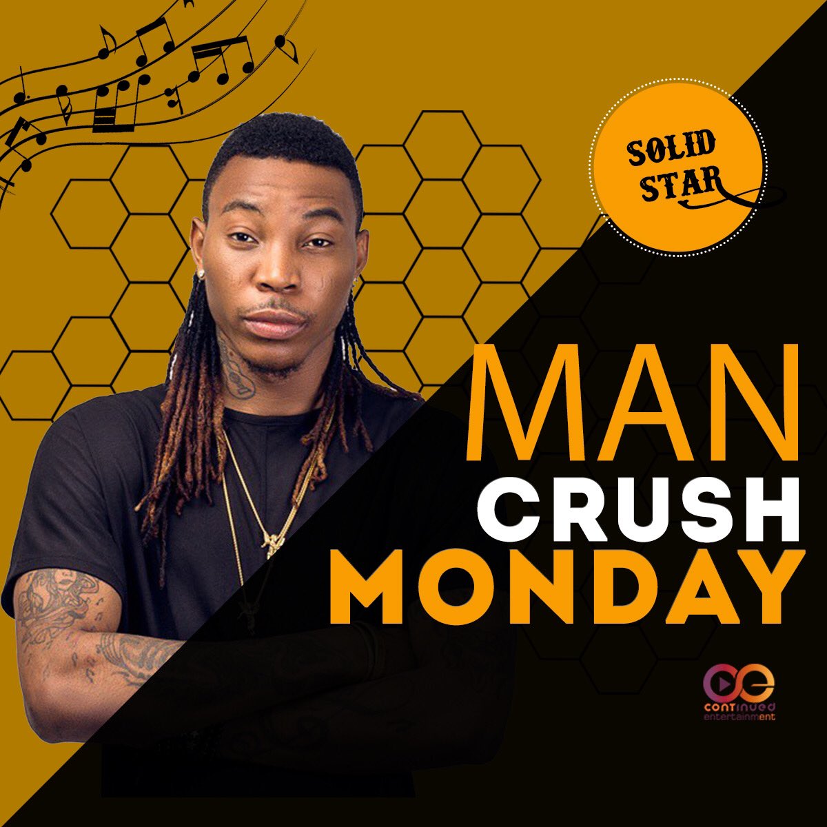 ContinuedEnt's tweet photo. #ManCrushMonday! #MCM
Our ManCrush this Monday is @officialsolidstar
.
His new single ‘NO TENSION’ ft @terryapalaofficial @oreziworldwide and @isokoboy.12 is available for pre-order on @boomplaymusicng
.
Pre-Order now!
.
.
#solidstar #continuedentertainment #mcm https://t.co/iQ9Ohp4opv