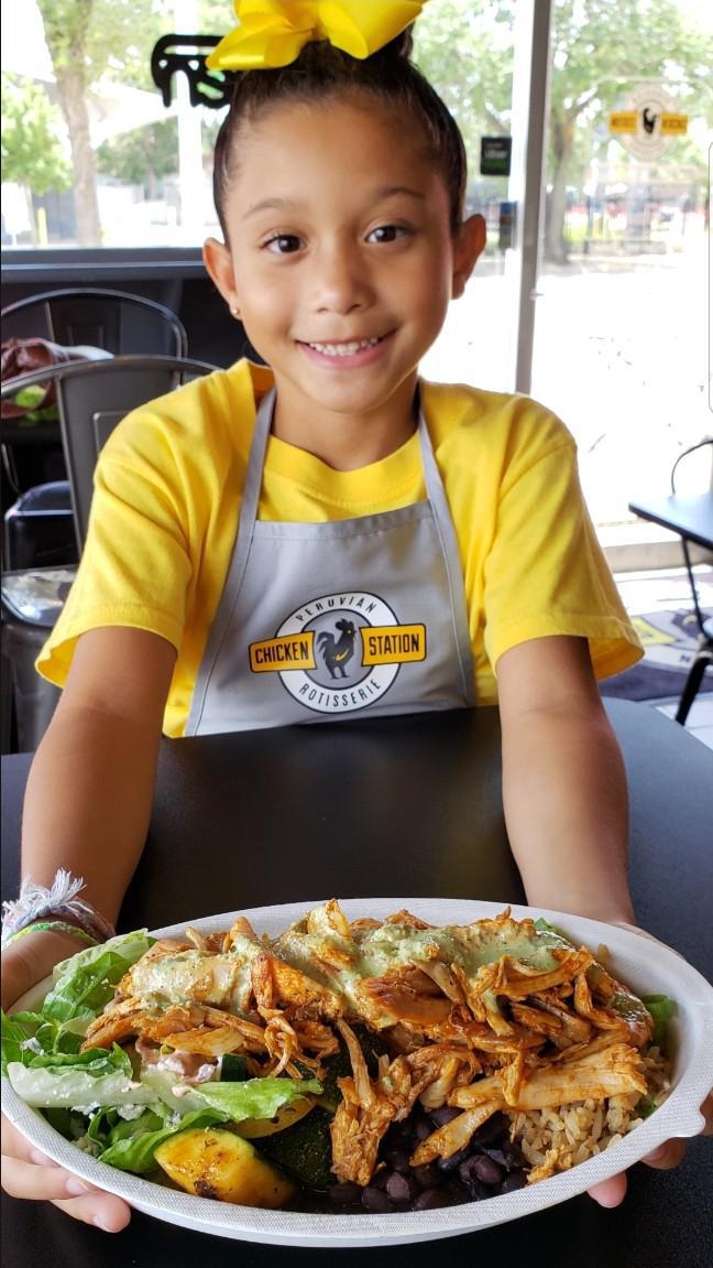 Our delicious bowl with our signature Brasa Chicken will make you wanna slap yourself. It's not a dream... It's the Best Chicken Ever...Literally! In a bowl!