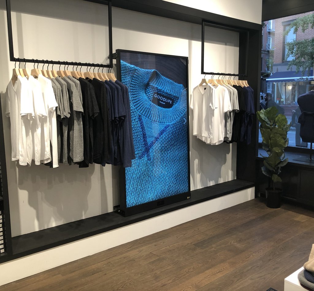 We are live in west village NYC at Goodlife! #signage #retail #lightbox #interactive #dtc