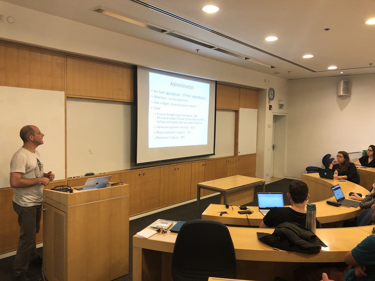 AHGaon's tweet image. Super excited to co-teach a pioneering course in AI &amp;amp; Morality collaborating between law &amp;amp; computer science students. @IDCHerzliya #lawandtech #AI