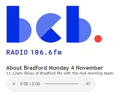 DrEmWilliams's tweet image. Lovely to chat about #GlassesInClasses with Julie from @BCBRadio this morning! If you&apos;d like to listen to my 10 minute slot, check out the 11-12 &apos;About Bradford&apos; show via this link and tune in half way through 🤓podcasts.canstream.co.uk/bcb/index.php?… Not as nerve-racking as I thought! 💪👌