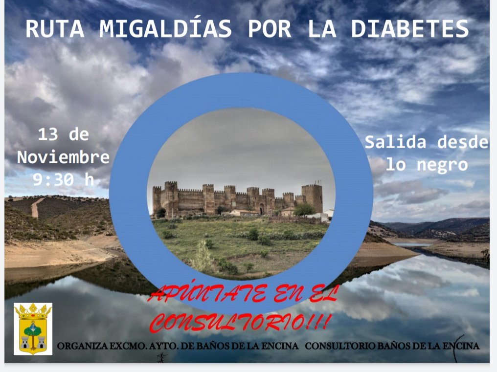 Un año más, nos movemos por la diabetes en Baños de la Encina. #bañosdelaencina #diabetes #diainternacionaldeladiabetes #actividadfísica #rutasconencanto #dsjn