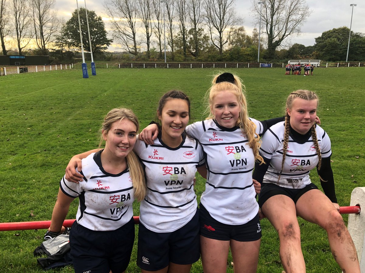 BaVpn's tweet photo. Great day at Liverpool St Helens Rugby.
#hoppersgirls #bavpn #grassrootsrugby #girlsrugby
Here are some of the Preston Grasshoppers u18s Girls with their new kit sponsored by BA VPN. Full of mud, bruised but still smiling. https://t.co/5YzIqak8x9