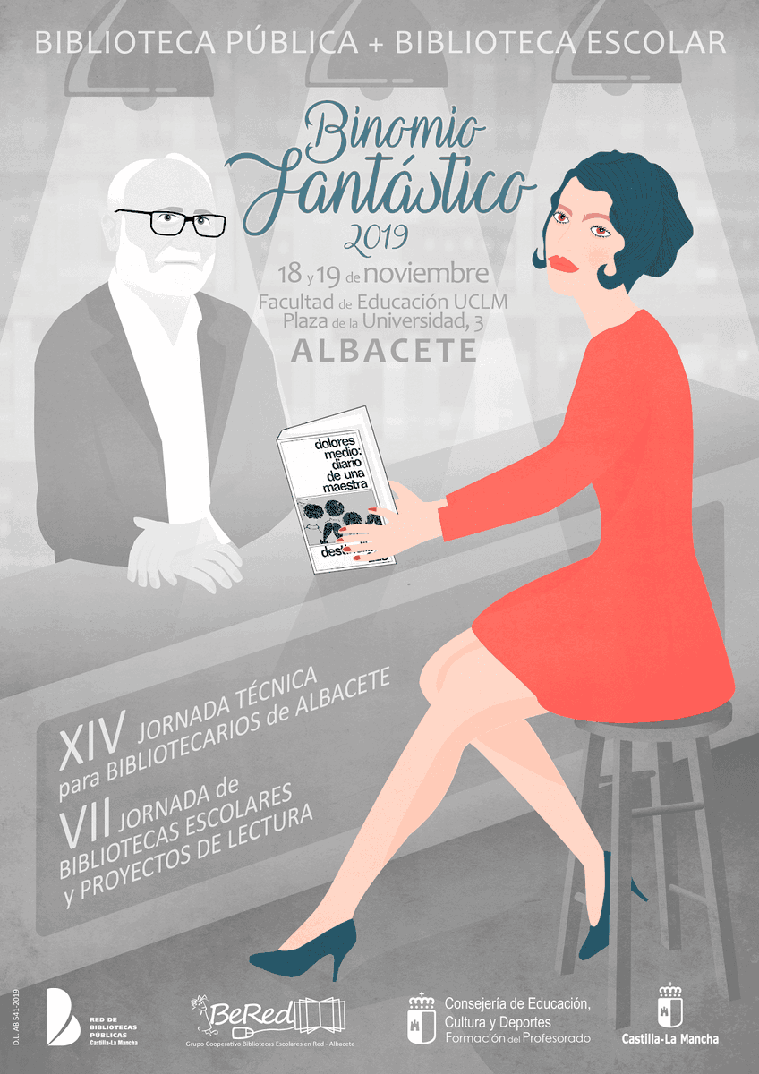 bibliotecasab's tweet photo. Bibliotecas escolares en red - Albacete: Jornadas "Binomio fantástico: biblioteca pública y bibliotecas escolares" https://t.co/CJvohVhSLX
#binomiofantástico #Albacete #bibliotecasescolares #bibliotecaspúblicas #bibliotecasCLM #BEREDAB #educaCLM https://t.co/Yi9mlPtMt0