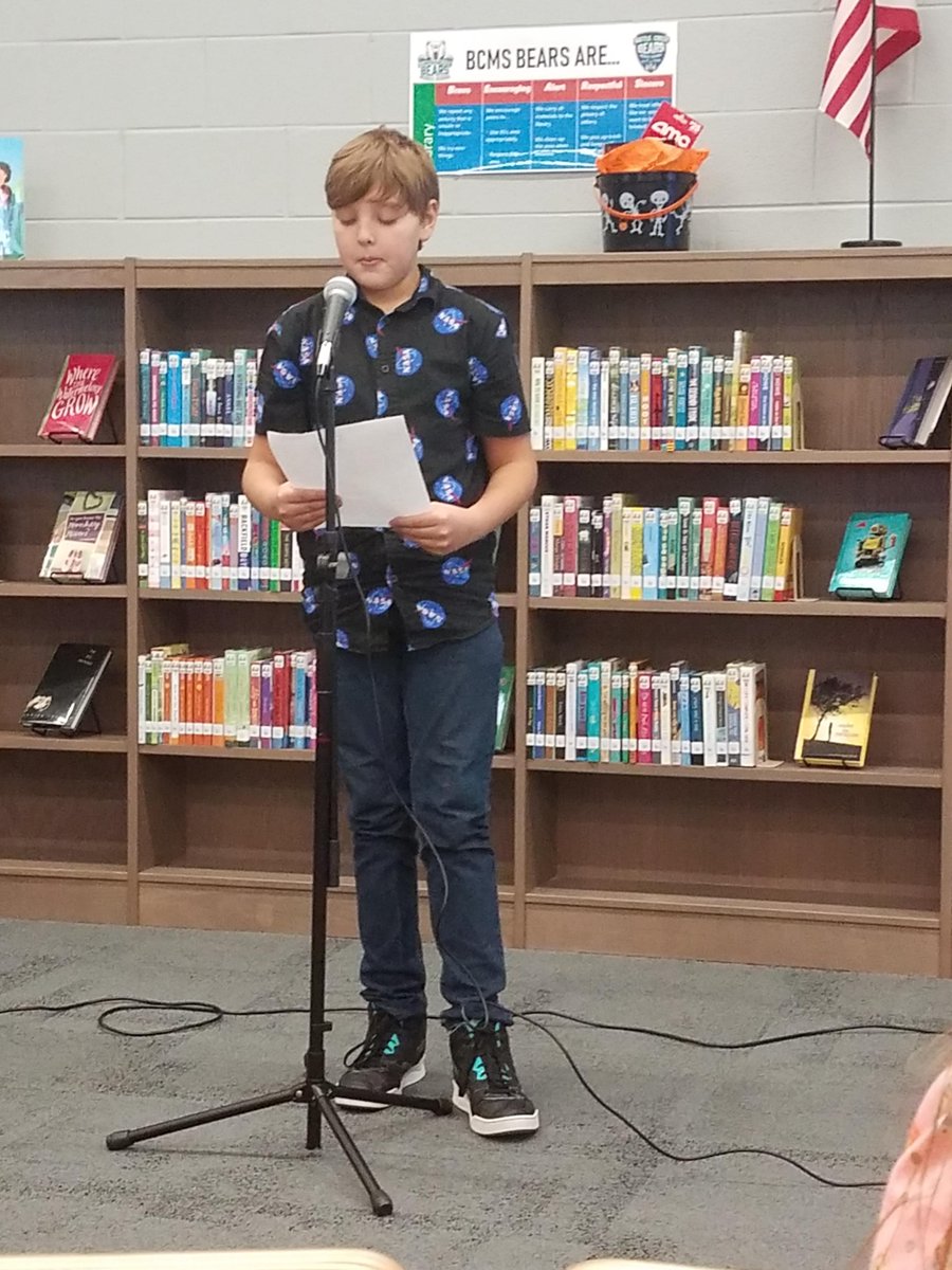 HampshireUnit's tweet photo. Congratulations to Cash Boshers and Christopher Huntwork for being finalists in the Maury County Scary Story contest. @lmillerlibrary https://t.co/05d7pw79xU