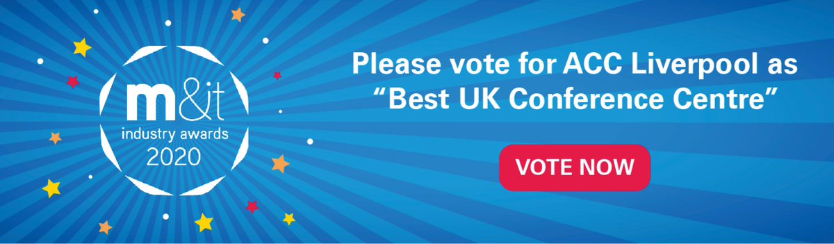 ACCLiverpool's tweet image. 🏆 | There's only a couple of weeks left to vote!

If you think we deserve to be #BestUKConferenceCentre please vote for #ACCLiverpool here: mitawards.co.uk/vote