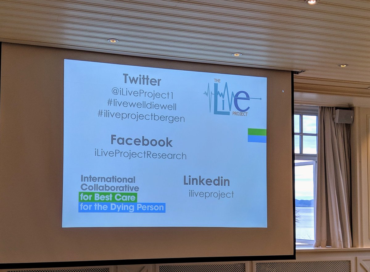 Delighted to be in #Norway for the @iLiveProject1. An international #horizoneu #palliativecare #research study to improve #palliativecare for patients & caregivers, through use of volunteers & medication management #eolc #hpm #hpmglobal #livewelldiewell bestcareforthedying.org/eu-horizon-202…