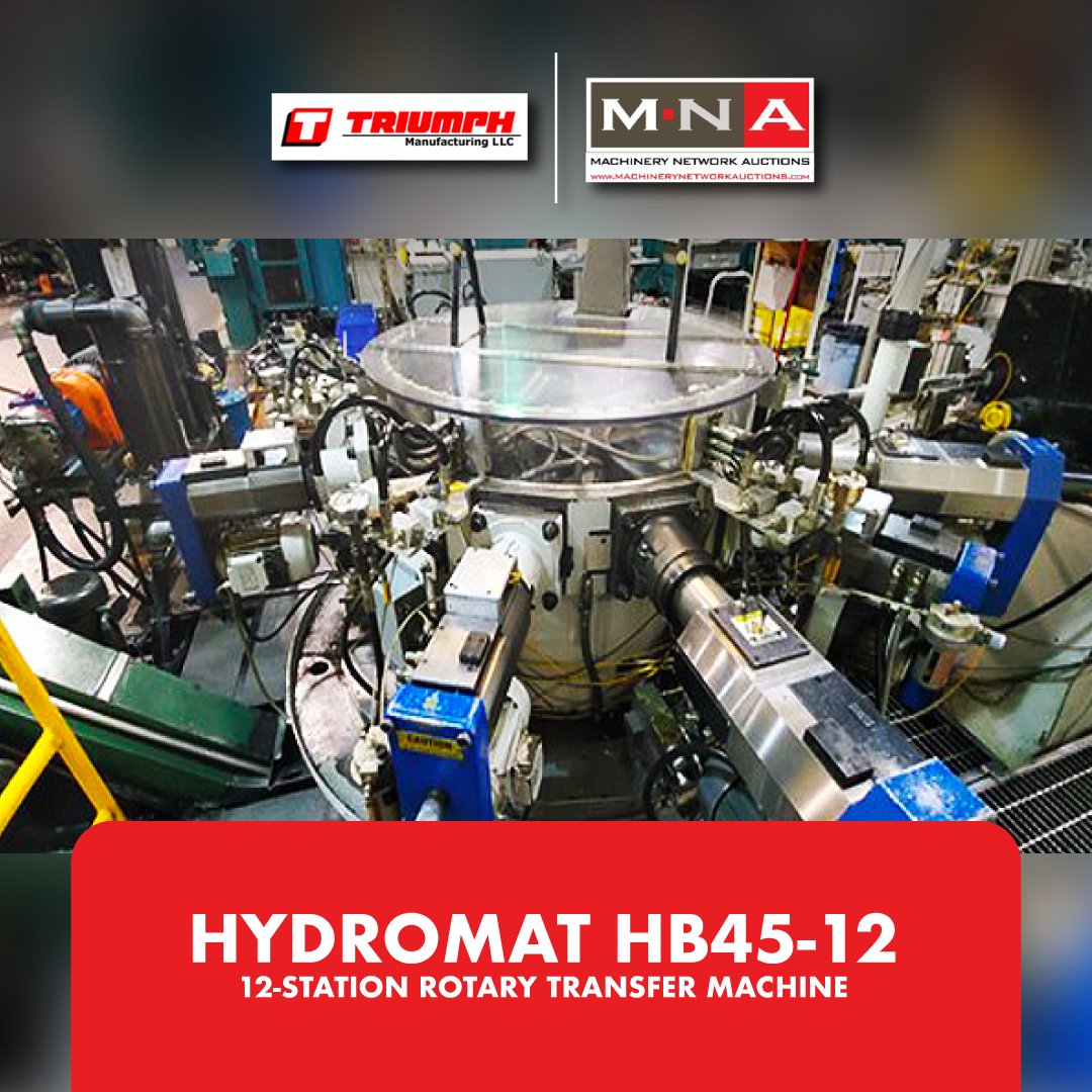Machinery Network (@machnetwork_) on Twitter photo We have a Hydromat HB45-12 12-Station Rotary Transfer Machine that needs an owner! Get it now while it is still available!
Place your bid: fal.cn/34SIf
Or contact us here: 818-465-6700 Email: info@machinerynetwork.com
#MachineryNetwork #MachineryAuction We have a Hydromat HB45-12 12-Station Rotary Transfer Machine that needs an owner! Get it now while it is still available!
Place your bid: fal.cn/34SIf
Or contact us here: 818-465-6700 Email: info@machinerynetwork.com
#MachineryNetwork #MachineryAuction