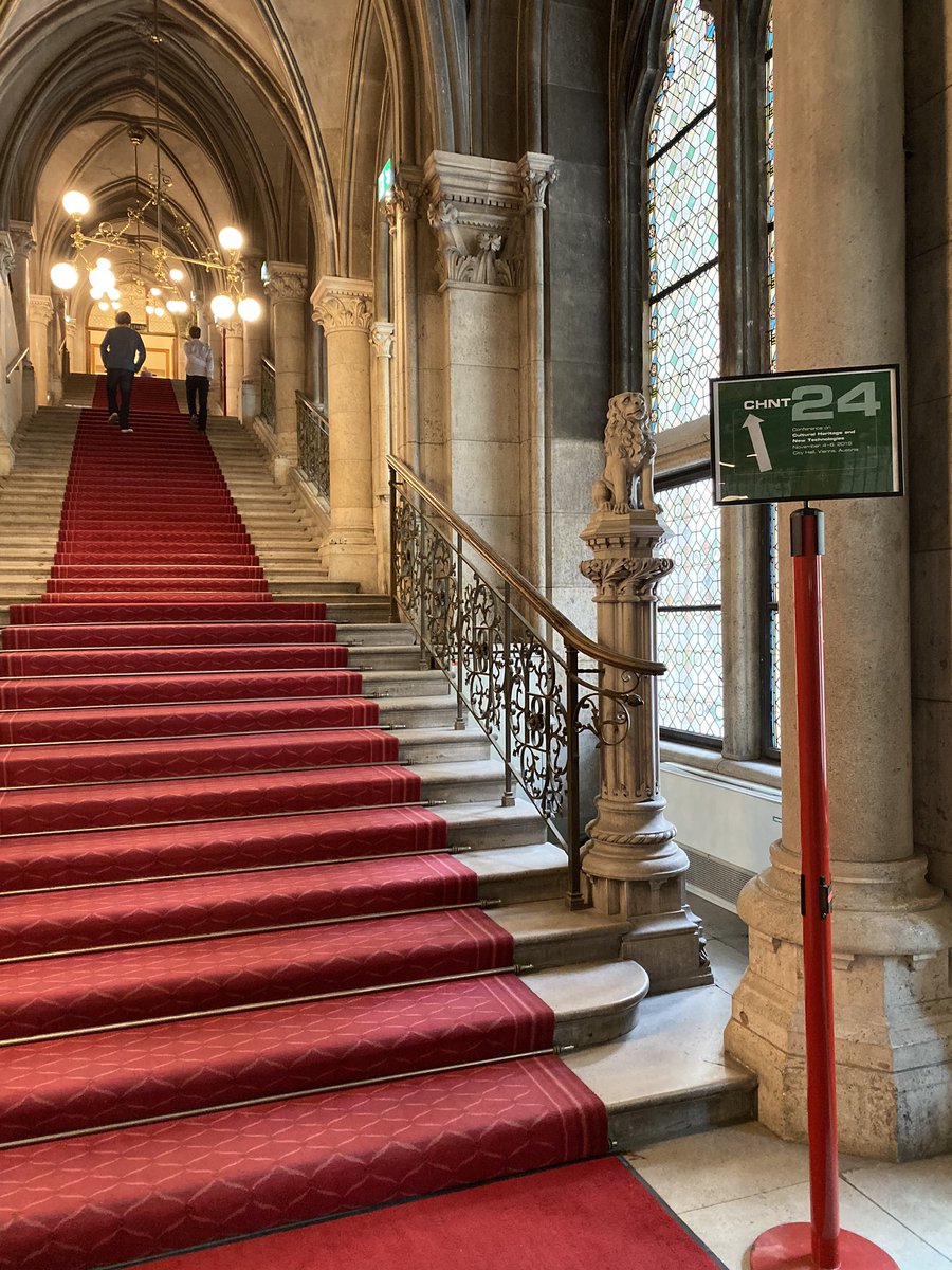 Wow #redcarpet 🎓👠😉 Ready for our session this afternoon #chnt24 #vienna  <a href="/DHLabBasel/">Digital Humanities Lab</a> and <a href="/TruvisCh/">Truvis</a> #culturalheritage #digital #photography