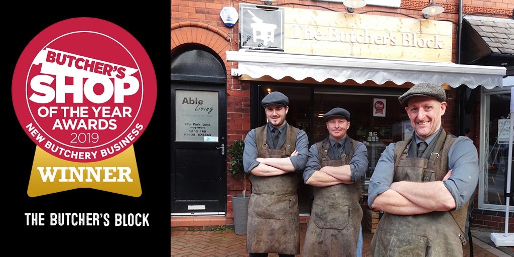 <a href="/butcherspoynton/">The Butchers Block - Poynton's Artisan Butchers</a> in Poynton, Cheshire wins the award. "This shop is small in size but big on presentation, variety and innovation and has already made its mark in the local community." #ButchersShopAwards