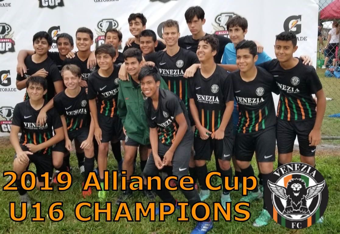 venicefcmiami's tweet photo. Congratulations to U16 for winning The 2019 Alliance Cup. Hard work, discipline and teamwork pays off. You are truly CHAMPIONS! https://t.co/DLRniMvS57