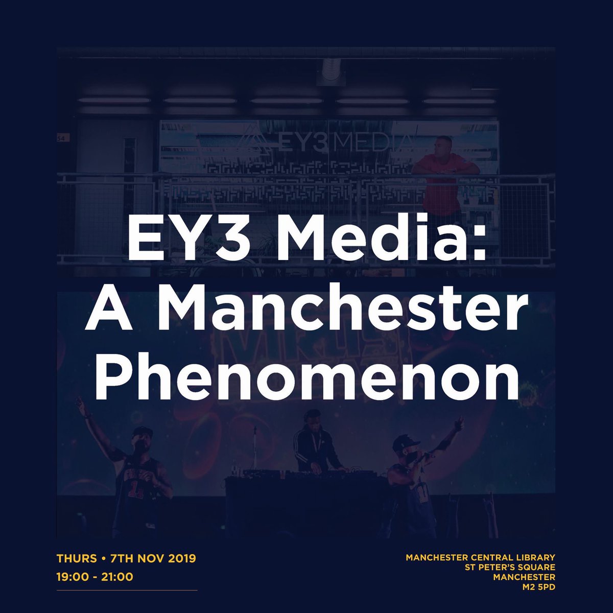 EY3MEDIA's tweet image. 🐝 Part of the #OpenToBusiness #festival, celebrating 100 years of #Manchester #Libraries supporting business past and present, this multimedia event is not to be missed. A business seminar like you've never seen or experienced before! (1/4)