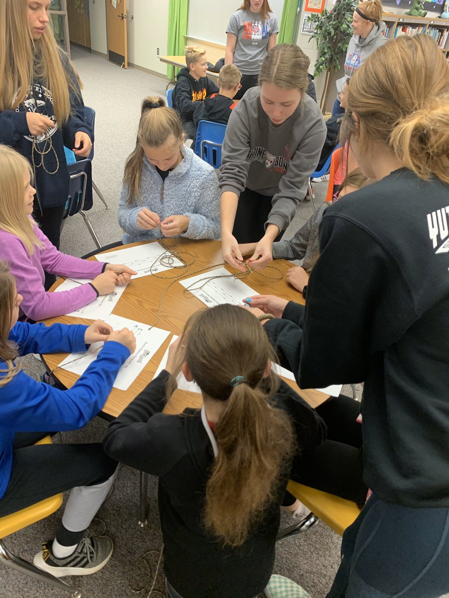 National honor society worked with our 6th grade this morning doing Operation Gratitude: 
Paracord Survival Bracelets