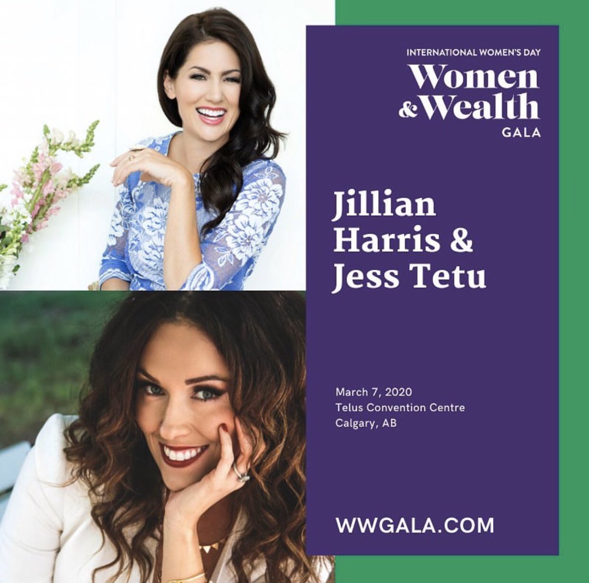 Calgary TELUS Convention Centre (@ctcc_calgary) on Twitter photo Starting this Monday with great news! We are happy to announce that the <a href="/wwgala/">Women + Wealth</a> will be hosted #AtTheCentre next March 7, with the amazing <a href="/jillianharris/">Jillian Harris</a> and <a href="/jessTetuJones/">Jess Tetu</a> as keynote speakers!
Tickets go on sale tomorrow November 5 ---> wwgala.com 👏 Starting this Monday with great news! We are happy to announce that the <a href="/wwgala/">Women + Wealth</a> will be hosted #AtTheCentre next March 7, with the amazing <a href="/jillianharris/">Jillian Harris</a> and <a href="/jessTetuJones/">Jess Tetu</a> as keynote speakers!
Tickets go on sale tomorrow November 5 ---> wwgala.com 👏