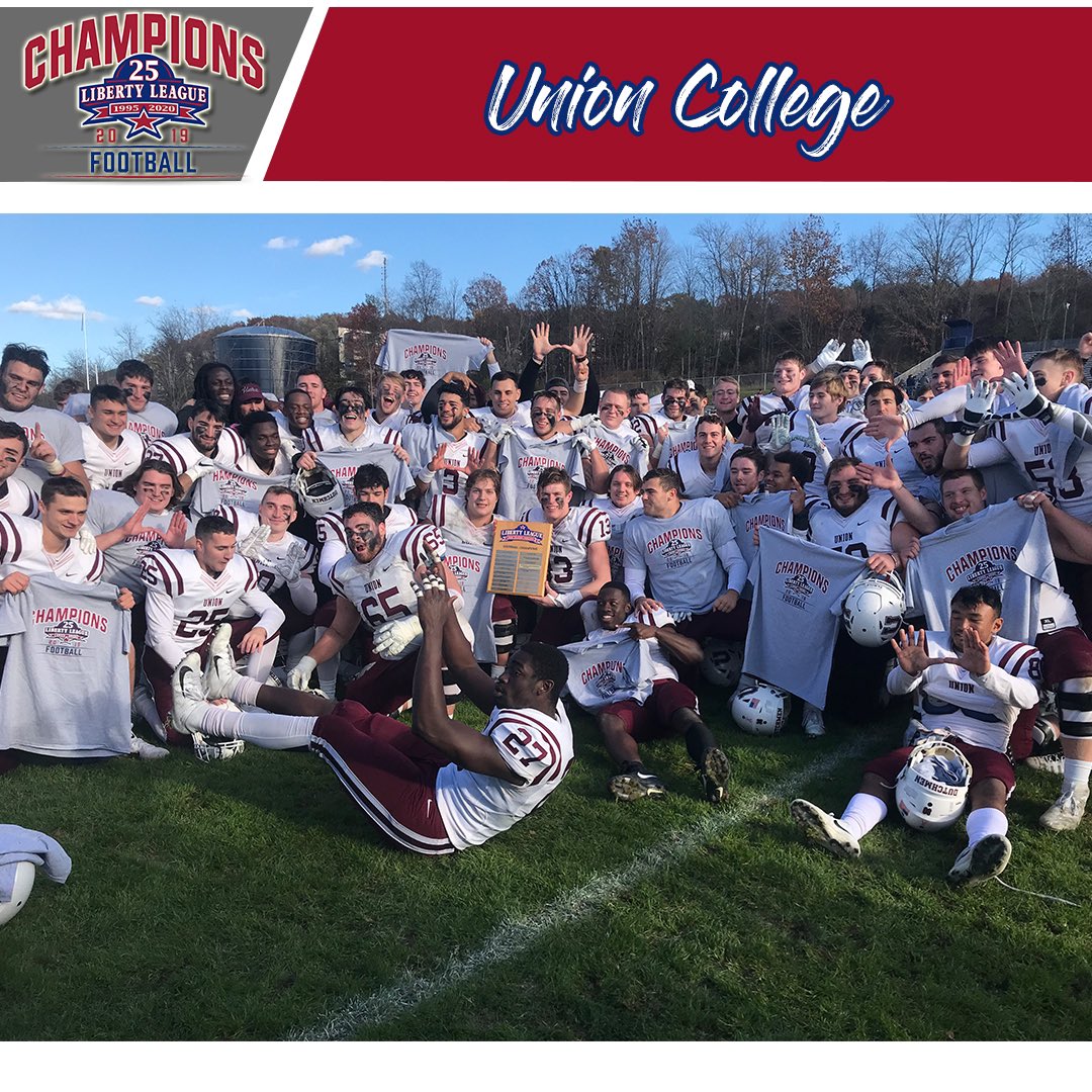 LLAthletics's tweet photo. ICYMI: We crowned 3️⃣ team champions over the weekend!! 🏆🏆🏆 @rpiathletics won the 2019 Liberty League Men’s & Women’s Cross Country Championships and with a win over Ithaca, @unionathletics is the 2019 Liberty League Football Champions and headed to NCAAs! #LLXC #LLFB🏃♂️🏃🏻♀️🏈 https://t.co/XGFGAt1MHs