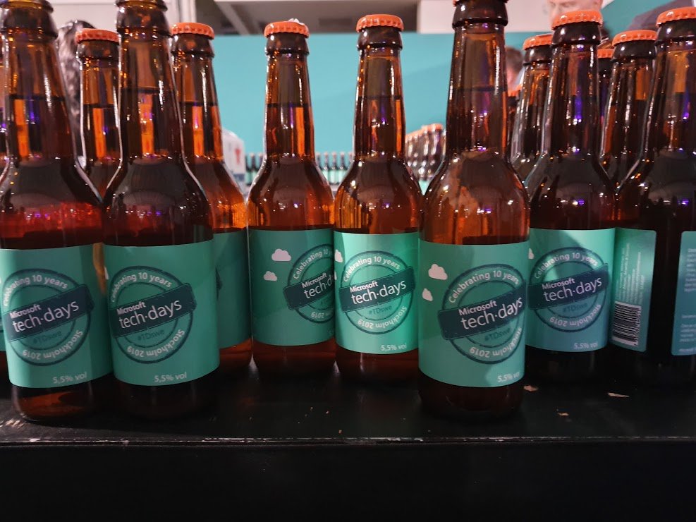 .#TDswe in numbers: 
3 days - 5 Pre-Day choices – 2,5 hrs of keynote – 87 sessions – 27 TechDays Talks – 140 speakers – 40 exhibitors – Eric Gadd with band – 2000 TechDays beer – 2000 participants