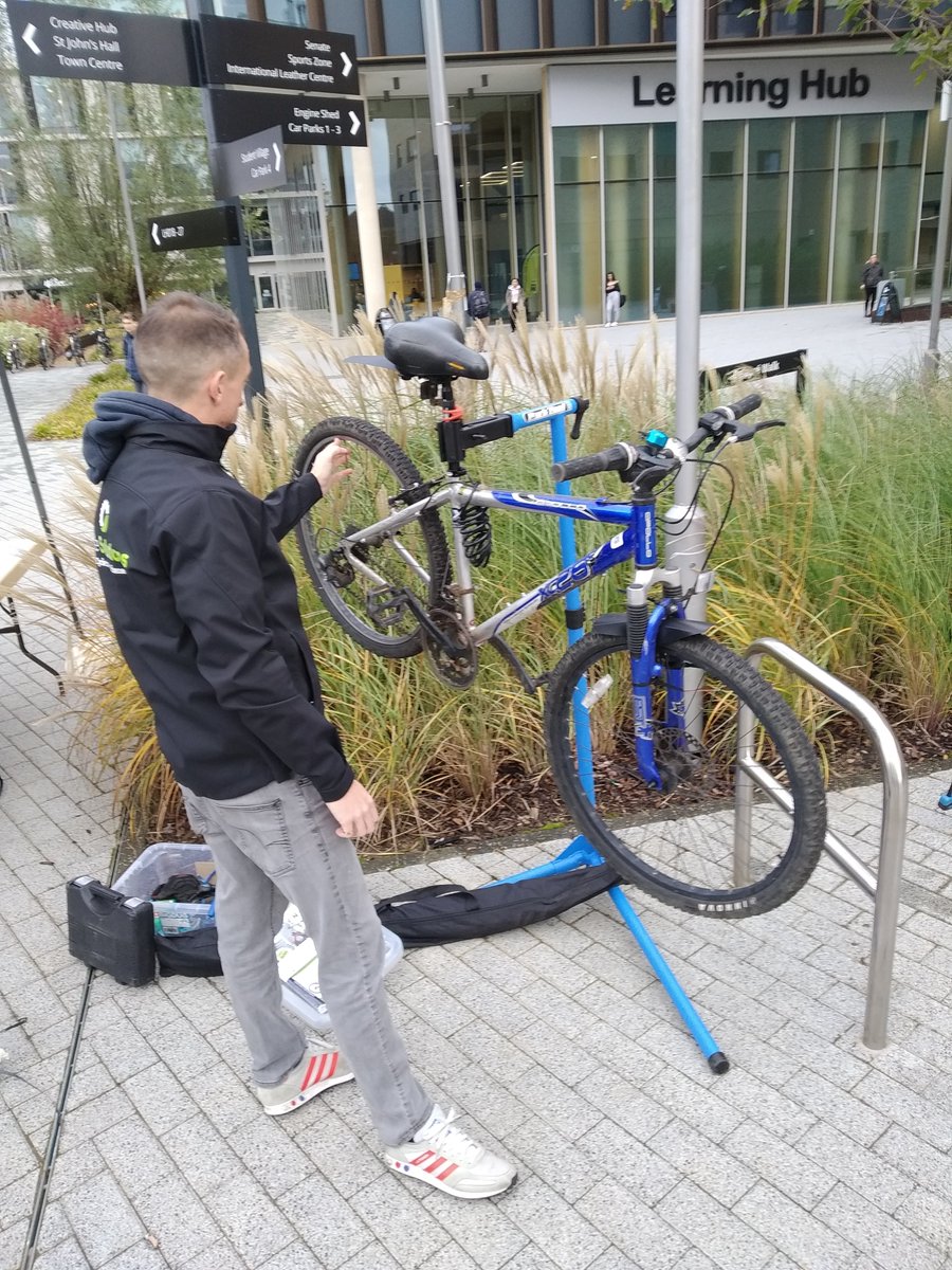 UoN Safety & Business Continuity (@safety_un) on Twitter photo There is still time to pop down to the Waterside visitor centre to get your bike tagged with our PSCO from the <a href="/CampusSecurity/">Campus Security</a> team and maintained by <a href="/CycleSolUK/">Cycle Solutions</a> before getting sustainable travel advice from the <a href="/CycleNorthants/">Cycle Northants</a> team...phew There is still time to pop down to the Waterside visitor centre to get your bike tagged with our PSCO from the <a href="/CampusSecurity/">Campus Security</a> team and maintained by <a href="/CycleSolUK/">Cycle Solutions</a> before getting sustainable travel advice from the <a href="/CycleNorthants/">Cycle Northants</a> team...phew