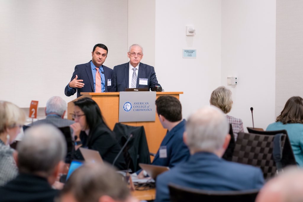 ACCinTouch's tweet photo. Drs. Dharam Kumbhani and Greg Dehmer, Co-Chairs of the Addressing Dilemmas Related to Type 2 MI roundtable, discuss the gaps in care and education for clinicians and medical coders related to #Type2MI. #cvMI https://t.co/4TLi4lxB9g