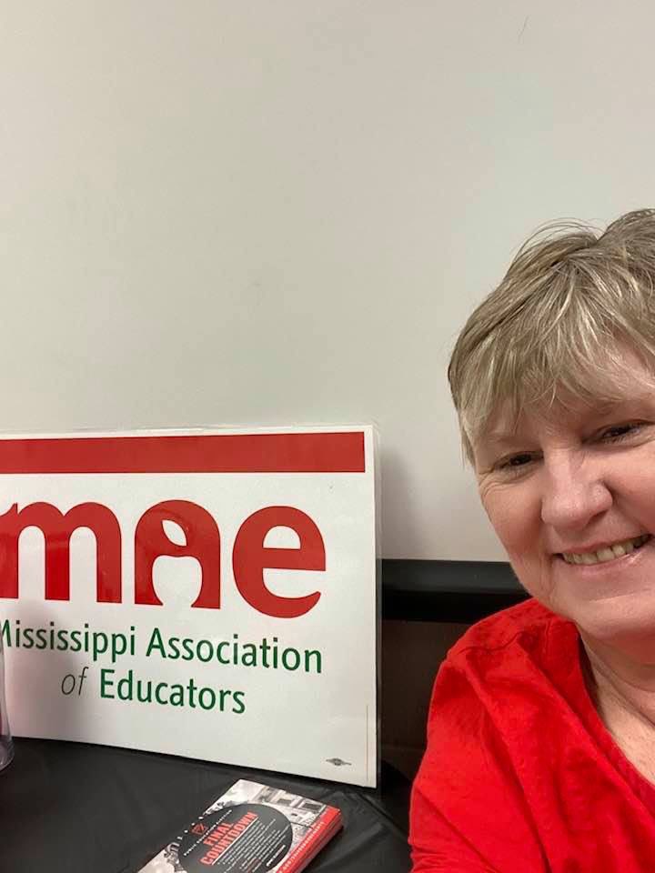 MSEducators's tweet photo. #RedForEdMS from the coast up to Starkville with a pit stop at MAE HQ! Who else is wearing red? Tag us and share your photos here and on Facebook 🍎💯💪💪 https://t.co/ptSQ7gFv7v