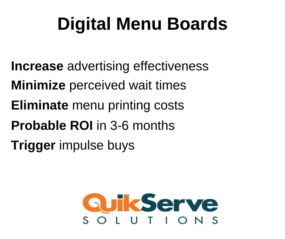 QuikServePOS's tweet image. It’s National Skeptics Day. Are you skeptical about digital menus boards? Here are perks to investing in some #DigitalMenuBoards for your business.