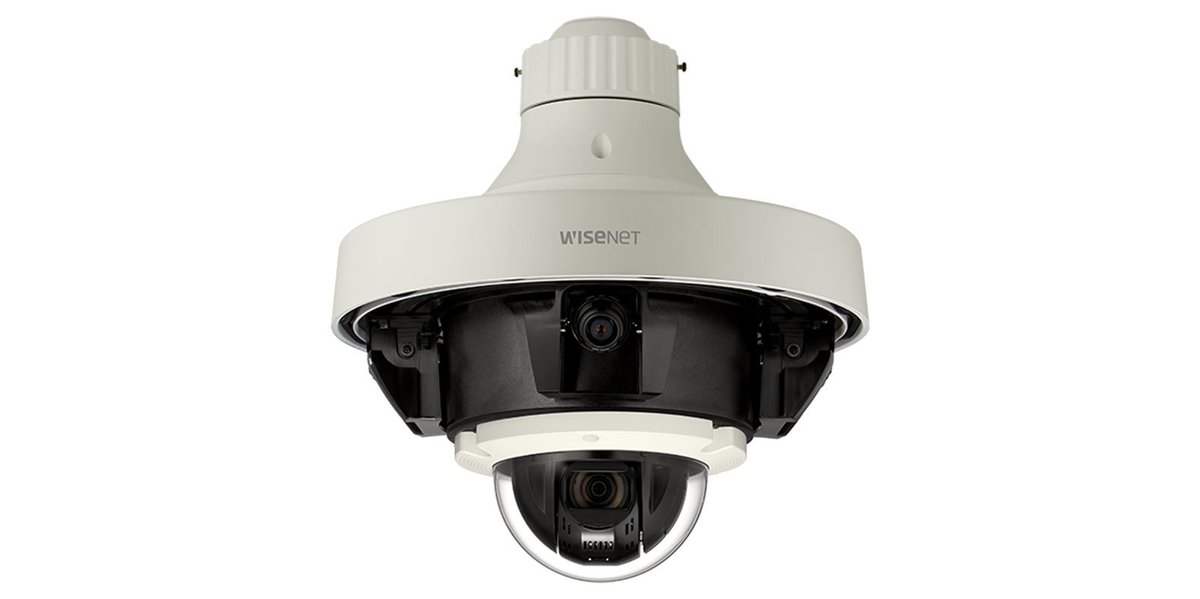 HanwhaVision's tweet image. #Hanwha's PNM-9320VQP is a network vandal outdoor #multisensor camera, with fixed focal lens modules + 2MP 32x optical zoom PTZ, triple codec with WiseStream II technology and much more! bit.ly/2mqmakj #hanwhatechwin #Wisenet #videosurveillance #ipvideo #security