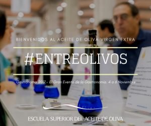 #ENTREOLIVOS 

El espacio dedicado al #AOVE en #Gastronoma19 con <a href="/ESAO_Spain/">Escuela Superior del Aceite de Oliva</a> incorpora nuevas actividades como talleres de cata de aceites de oliva a cargo de Finca Varona La Vella, <a href="/SupremoAOVE/">Supremo</a>, Aviva Savia, <a href="/AceitesHeraldo/">Aceites Heraldo</a>, <a href="/Oleomile/">Aceites Oleomile</a> y Haza del fresno

gastronoma.feriavalencia.com/actividades/en…