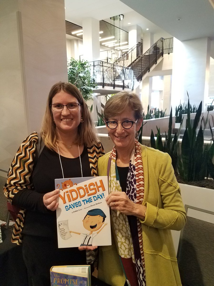 Got Debbie Levy @debbielevybooks to sign my book. #askew19 Can't wait to use this book to teach synonyms! #loboslearn