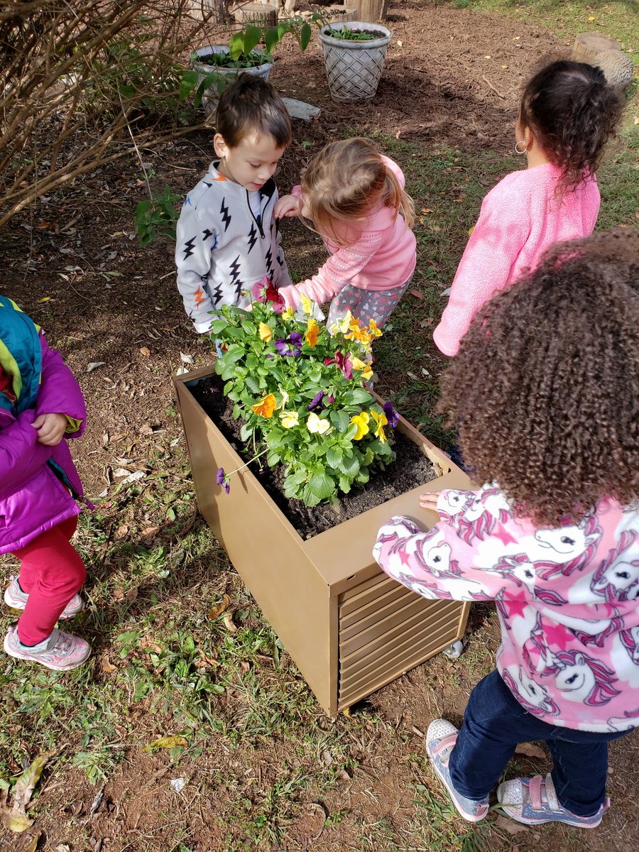 kacorns's tweet photo. Our PTA IS AWESOME!   We have a new rock  and flower boxes in our nature area. Thank you! @OakwoodBlueJays @hickoryprek https://t.co/b0HDAuxN6a