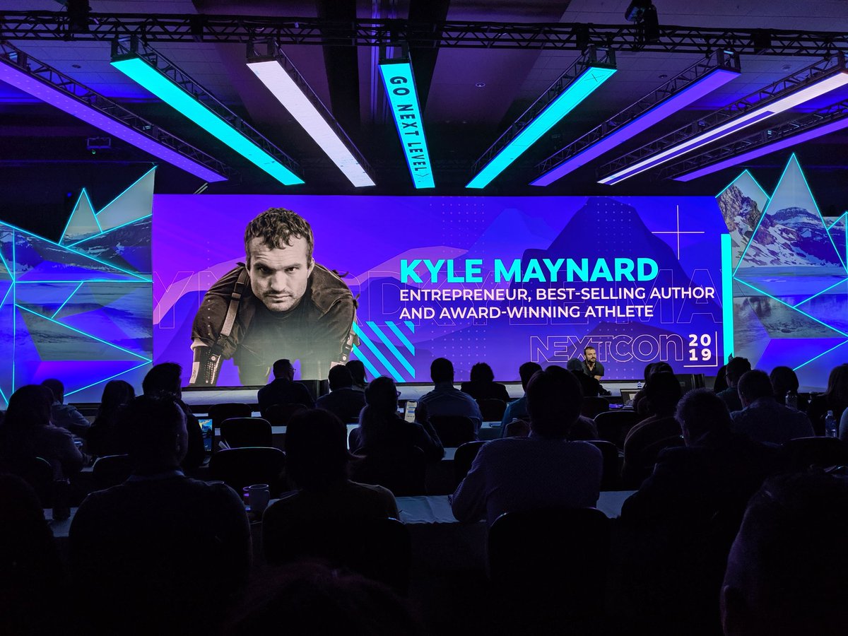 odeendomingo's tweet photo. . @kylemaynard: "Wherever we put our attention to, that's where we put our intention. So where do we put our attention and focus?"
Stop looking at the "summit." Focus on each "3-feet increment" that will get you there. And you will finally get there.
#kylemaynard #nextcon19 https://t.co/J4yLHaNZmj