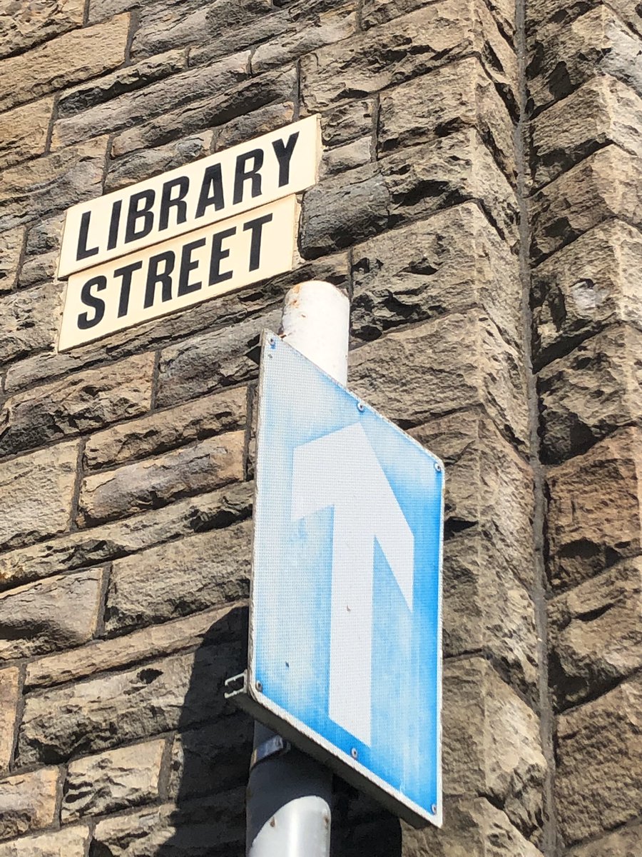 thatbenholden's tweet image. Where better to record the first ever episode of Ex Libris - with the great @KMFollett - than LIBRARY STREET (in Cardiff)?! Ex Libris being the new podcast that champions libraries and bookshops with the help of today’s greatest authors. Onward and upward! #ExLibrisPod #Libraries