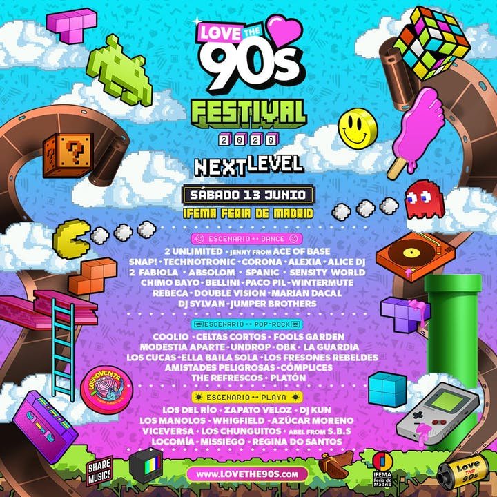 #LoveThe90s se celebrará el 13 de junio de 2020 en @feriademadrid y va a ser 🔥

Entradas volando - bit.ly/34sQzig