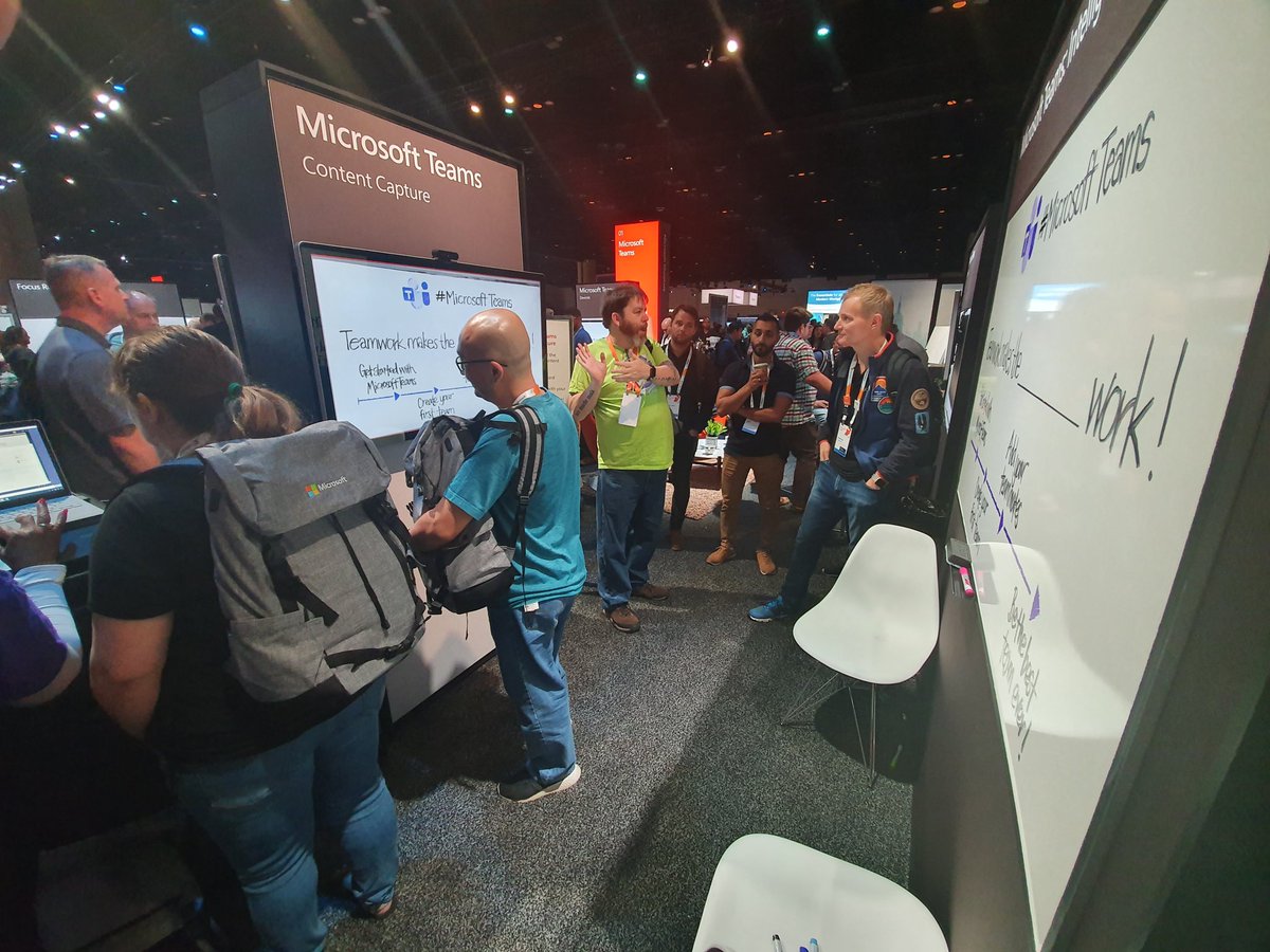 Having fun showing off the magic whiteboard with a little help from <a href="/patrichard/">Pat Richard - MVP 🕵🏼</a>