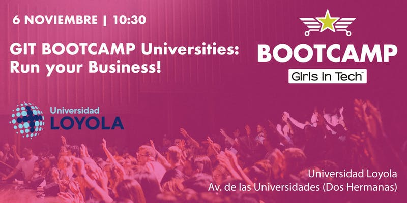 WorldSevilla's tweet photo. El miércoles 6/11 se celebra en la @LoyolaAnd el primer evento @GirlsinTechES en Andalucía. Su objetivo es promover el #empoderamiento y el #emprendimiento de las mujeres en el sector tecnológico y científico. Más información e inscripciones: https://t.co/ZGMkvP61qE https://t.co/39x62WUM6m