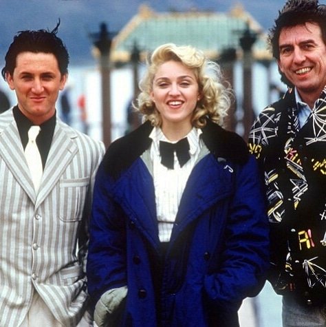Madonna Bible on Twitter: "💙 MADONNA, Sean Penn and George Harrison on the  set of \