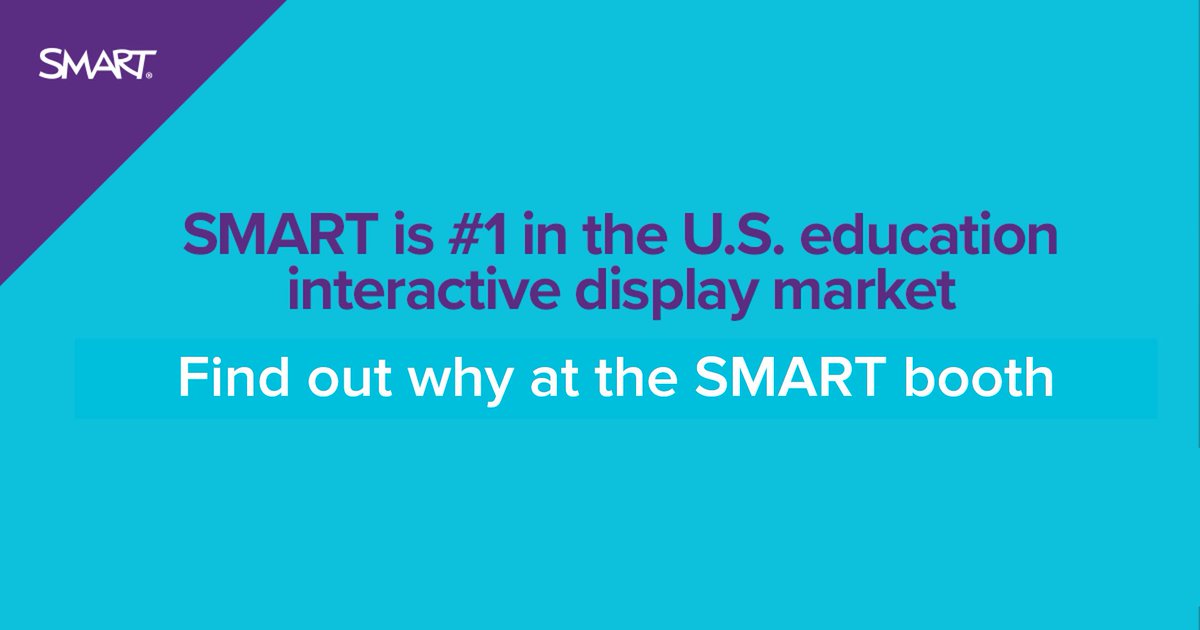 SMART_Tech's tweet image. Are you attending the SC EdTech Conference in Greenville? Meet with the SMART team at booth #601 from Nov 6th - 8th to learn more about why SMART is #1 in the US education interactive display market. While you’re there enter to win our latest interactive flat panel! #scedtech
